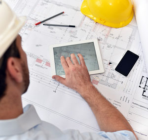 Bild von digitalisierten Plänen