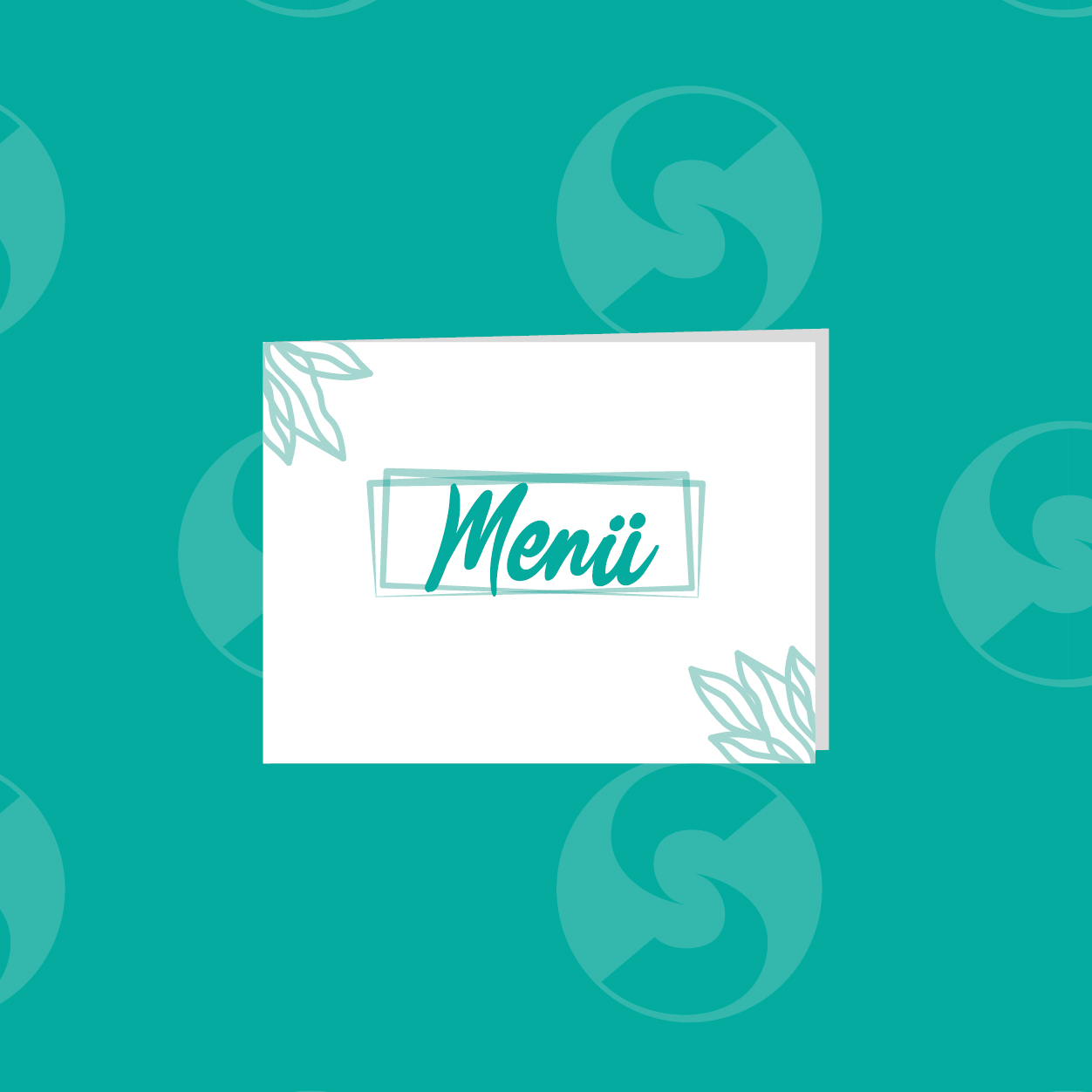 Menükarten auf Wunsch gefalzt