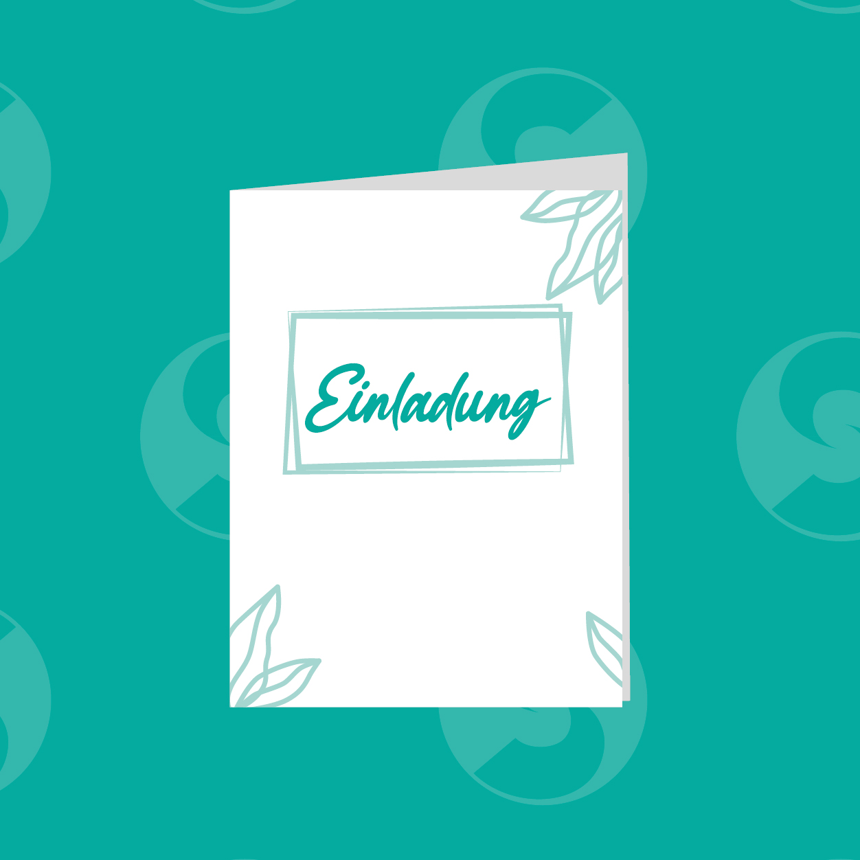 Gefalzte Einladungskarten (z.B. Klappkarte)