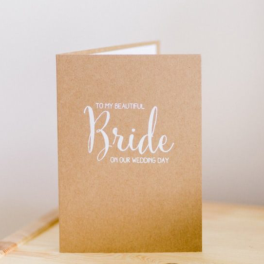 Bild einer Dankeskarte mit Weißdruck